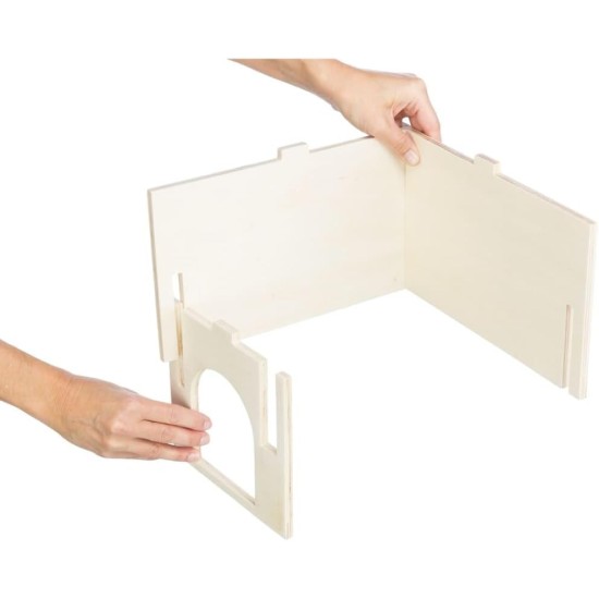 TRIXIE Small Animal Corner House without Clips and Nails for Guinea Pigs and Dwarf Rabbits House Thore, Plug-In System, Rabbit/Guinea Pigs, 30 × 18 × 30 cm – 61244 TRIXIE Small Animal Corner House without Clips and Nails for Guinea Pigs and Dwarf Rabbits House Thore, Plug-In System, Rabbit/Guinea Pigs, 30 × 18 × 30 cm – 61244