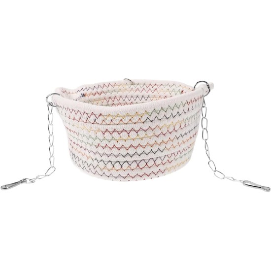 Tiardey Extra Large Rat Hammock Cage Braided Basket Hanging Hammock for Rats Ferret Squirrel Chinchillas Cuddle Sleeping Bed Hideout for 2-3 Adult Rats 15x8cm Tiardey Extra Large Rat Hammock Cage Braided Basket Hanging Hammock for Rats Ferret Squirrel Chinchillas Cuddle Sleeping Bed Hideout for 2-3 Adult Rats 15x8cm