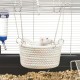 Tiardey Extra Large Rat Hammock Cage Braided Basket Hanging Hammock for Rats Ferret Squirrel Chinchillas Cuddle Sleeping Bed Hideout for 2-3 Adult Rats 15x8cm Tiardey Extra Large Rat Hammock Cage Braided Basket Hanging Hammock for Rats Ferret Squirrel Chinchillas Cuddle Sleeping Bed Hideout for 2-3 Adult Rats 15x8cm
