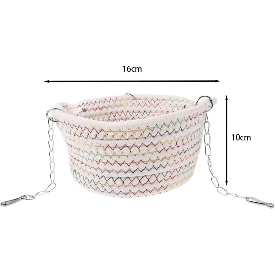 Tiardey Extra Large Rat Hammock Cage Braided Basket Hanging Hammock for Rats Ferret Squirrel Chinchillas Cuddle Sleeping Bed Hideout for 2-3 Adult Rats 15x8cm Tiardey Extra Large Rat Hammock Cage Braided Basket Hanging Hammock for Rats Ferret Squirrel Chinchillas Cuddle Sleeping Bed Hideout for 2-3 Adult Rats 15x8cm