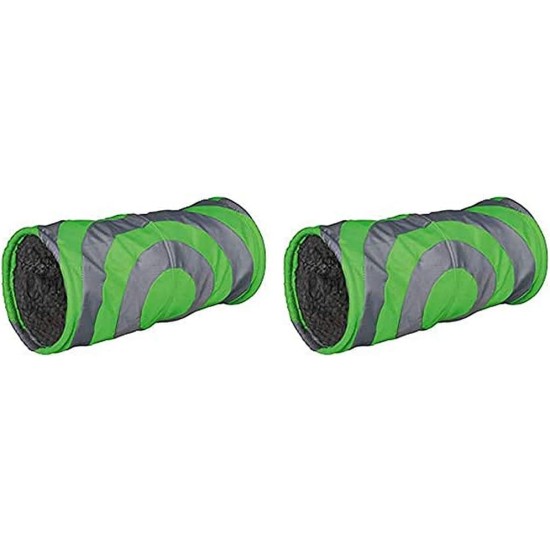 Trixie Cushy Plush Play Tunnel, 15 x 35 cm, Grey/Green Trixie Cushy Plush Play Tunnel, 15 x 35 cm, Grey/Green