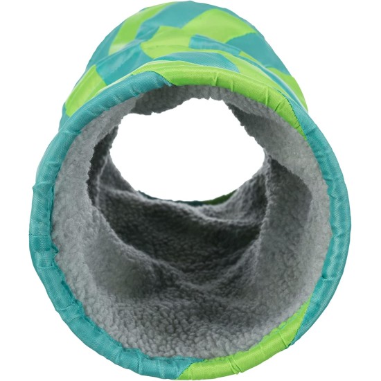 Trixie Cushy Plush Play Tunnel, 15 x 35 cm, Grey/Green Trixie Cushy Plush Play Tunnel, 15 x 35 cm, Grey/Green