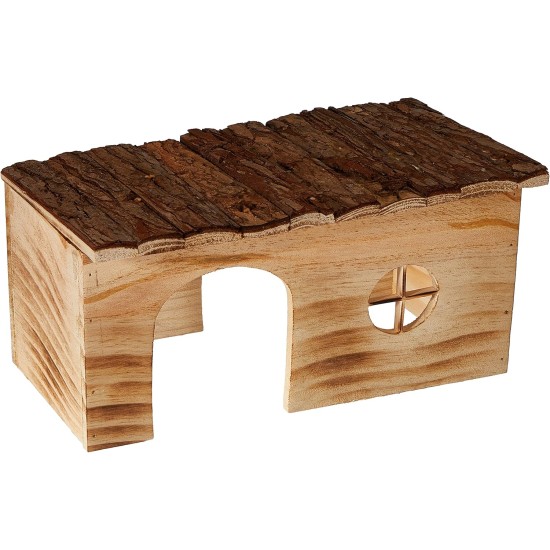 Trixie Grete Natural Living Flamed Wood House, 35 x 18 x 20 cm Trixie Grete Natural Living Flamed Wood House, 35 x 18 x 20 cm