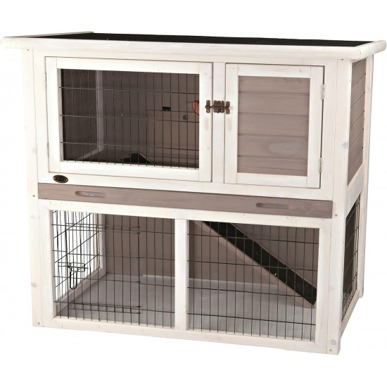 Trixie Natura Small Animal Hutch with Free Run, multicoloured Trixie Natura Small Animal Hutch with Free Run, multicoloured