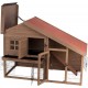 Trixie Natura Small Animal Hutch with Free Run, multicoloured Trixie Natura Small Animal Hutch with Free Run, multicoloured