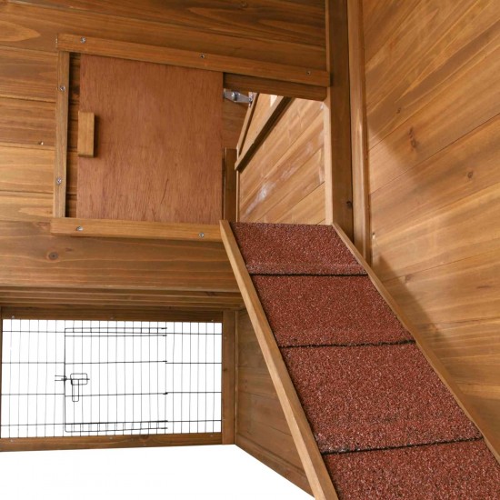 Trixie Natura Small Animal Hutch with Free Run, multicoloured Trixie Natura Small Animal Hutch with Free Run, multicoloured