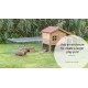 Trixie Natura Small Animal Hutch with Free Run, multicoloured Trixie Natura Small Animal Hutch with Free Run, multicoloured