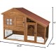 Trixie Natura Small Animal Hutch with Free Run, multicoloured Trixie Natura Small Animal Hutch with Free Run, multicoloured