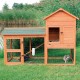 Trixie Natura Small Animal Hutch with Free Run, multicoloured Trixie Natura Small Animal Hutch with Free Run, multicoloured