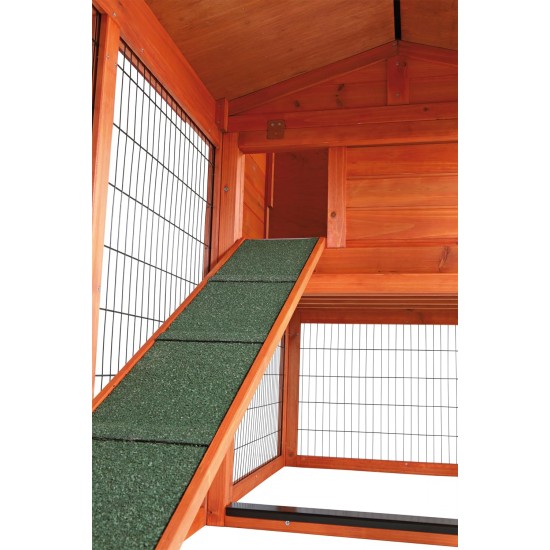 Trixie Natura Small Animal Hutch with Free Run, multicoloured Trixie Natura Small Animal Hutch with Free Run, multicoloured