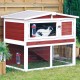Trixie Natura Small Animal Hutch with Free Run, multicoloured Trixie Natura Small Animal Hutch with Free Run, multicoloured
