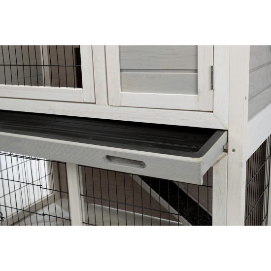 Trixie Natura Small Animal Hutch with Free Run, multicoloured Trixie Natura Small Animal Hutch with Free Run, multicoloured