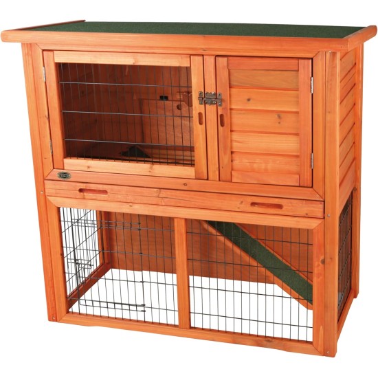 Trixie Natura Small Animal Hutch with Outdoor Run, 104 97 52 cm Trixie Natura Small Animal Hutch with Outdoor Run, 104 97 52 cm