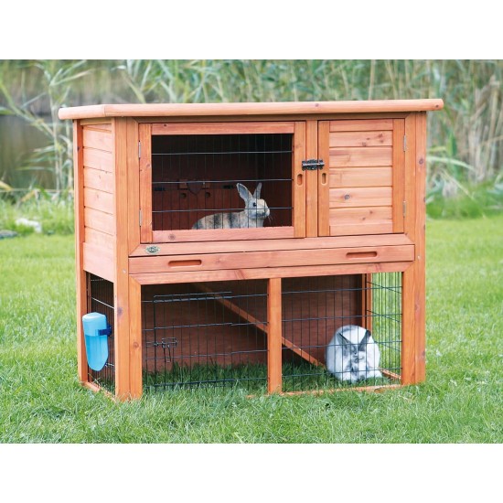 Trixie Natura Small Animal Hutch with Outdoor Run, 116 97 63 cm Trixie Natura Small Animal Hutch with Outdoor Run, 116 97 63 cm
