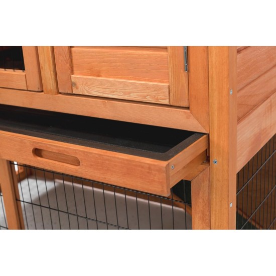 Trixie Natura Small Animal Hutch with Outdoor Run, 116 97 63 cm Trixie Natura Small Animal Hutch with Outdoor Run, 116 97 63 cm