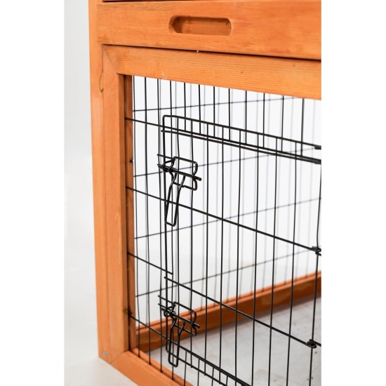 Trixie Natura Small Animal Hutch with Outdoor Run, 116 97 63 cm Trixie Natura Small Animal Hutch with Outdoor Run, 116 97 63 cm