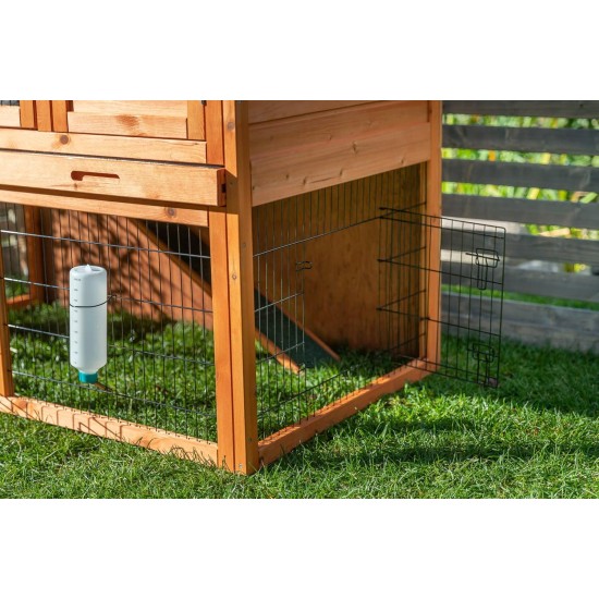 Trixie Natura Small Animal Hutch with Outdoor Run, 123 ラ 96 ラ 76 cm, Brown Trixie Natura Small Animal Hutch with Outdoor Run, 123 ラ 96 ラ 76 cm, Brown