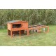 Trixie Natura Small Animal Hutch with Outdoor Run, 123 ラ 96 ラ 76 cm, Brown Trixie Natura Small Animal Hutch with Outdoor Run, 123 ラ 96 ラ 76 cm, Brown