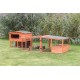 Trixie Natura Small Animal Hutch with Outdoor Run, 123 ラ 96 ラ 76 cm, Brown Trixie Natura Small Animal Hutch with Outdoor Run, 123 ラ 96 ラ 76 cm, Brown