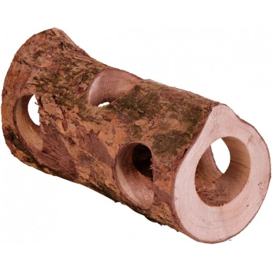 Trixie Natural Living Wooden Tube Tunnel, 30cm For Mice & Hamsters Trixie Natural Living Wooden Tube Tunnel, 30cm For Mice & Hamsters