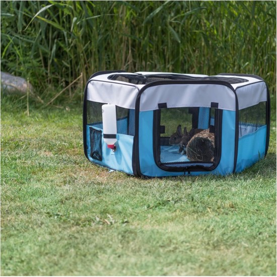 Trixie Polyester Puppy Run, 130 × 55 cm, Blue/Grey Trixie Polyester Puppy Run, 130 × 55 cm, Blue/Grey