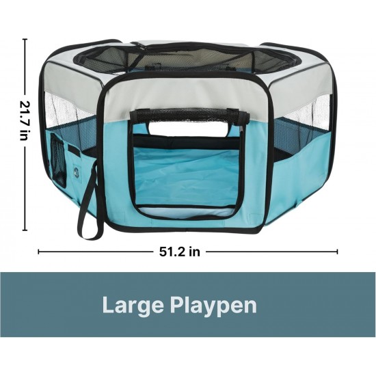 Trixie Polyester Puppy Run, 130 × 55 cm, Blue/Grey Trixie Polyester Puppy Run, 130 × 55 cm, Blue/Grey