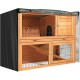 Universal Double Hutch Cover Moisture Resistant Rabbit Hutch Cover 420D Universal Double Hutch Cover Moisture Resistant Rabbit Hutch Cover 420D