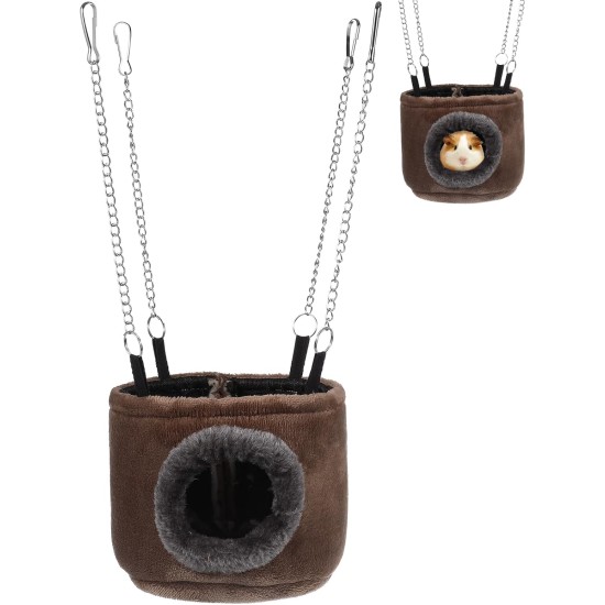 WINOMO Small Pet Hammock Hanging Toy Snuggle Hut for Squirrel Chinchilla Guinea Pig Rat Mice WINOMO Small Pet Hammock Hanging Toy Snuggle Hut for Squirrel Chinchilla Guinea Pig Rat Mice