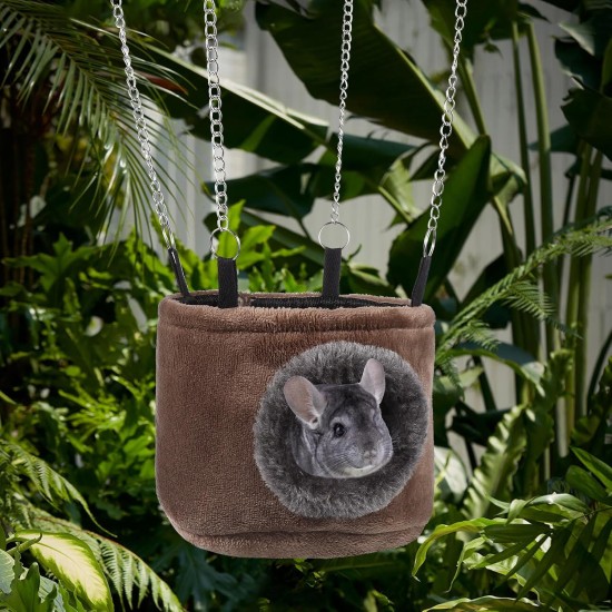 WINOMO Small Pet Hammock Hanging Toy Snuggle Hut for Squirrel Chinchilla Guinea Pig Rat Mice WINOMO Small Pet Hammock Hanging Toy Snuggle Hut for Squirrel Chinchilla Guinea Pig Rat Mice