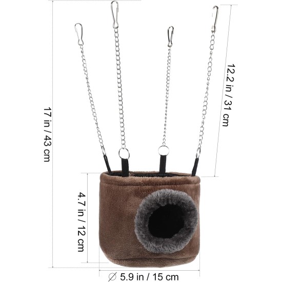 WINOMO Small Pet Hammock Hanging Toy Snuggle Hut for Squirrel Chinchilla Guinea Pig Rat Mice WINOMO Small Pet Hammock Hanging Toy Snuggle Hut for Squirrel Chinchilla Guinea Pig Rat Mice
