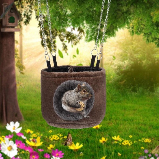 WINOMO Small Pet Hammock Hanging Toy Snuggle Hut for Squirrel Chinchilla Guinea Pig Rat Mice WINOMO Small Pet Hammock Hanging Toy Snuggle Hut for Squirrel Chinchilla Guinea Pig Rat Mice