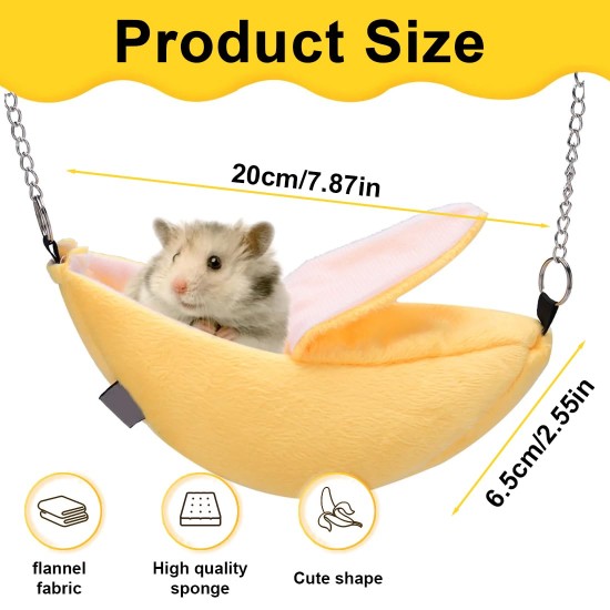 WUSJCOF 1-Piece Small Animals Jungle Hanging Cage Toy Hammock Pet Hammock Swing Toy Set for Hamster Guinea Pig Chinchilla Bird Squirrel Rabbit WUSJCOF 1-Piece Small Animals Jungle Hanging Cage Toy Hammock Pet Hammock Swing Toy Set for Hamster Guinea Pig Chinchilla Bird Squirrel Rabbit