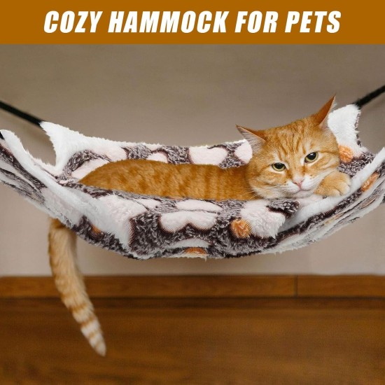 ZYEKIU Guinea Pig Hammock, Double Layer Ferret Hammock for Pet Cages, Hamsters, Soft Warm Cat Hammock, Small Animals Hanging Bed for Hamsters, Chinchillas Ferrets (Purple) ZYEKIU Guinea Pig Hammock, Double Layer Ferret Hammock for Pet Cages, Hamsters, Soft Warm Cat Hammock, Small Animals Hanging Bed for Hamsters, Chinchillas Ferrets (Purple)