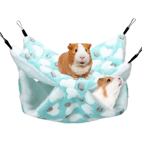 ZYEKIU Guinea Pig Hammock, Double Layer Ferret Hammock for Pet Cages, Hamsters, Soft Warm Cat Hammock, Small Animals Hanging Bed for Hamsters, Chinchillas Ferrets (Purple) ZYEKIU Guinea Pig Hammock, Double Layer Ferret Hammock for Pet Cages, Hamsters, Soft Warm Cat Hammock, Small Animals Hanging Bed for Hamsters, Chinchillas Ferrets (Purple)