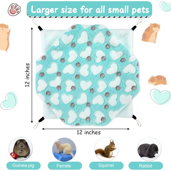 ZYEKIU Guinea Pig Hammock, Double Layer Ferret Hammock for Pet Cages, Hamsters, Soft Warm Cat Hammock, Small Animals Hanging Bed for Hamsters, Chinchillas Ferrets (Purple) ZYEKIU Guinea Pig Hammock, Double Layer Ferret Hammock for Pet Cages, Hamsters, Soft Warm Cat Hammock, Small Animals Hanging Bed for Hamsters, Chinchillas Ferrets (Purple)
