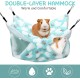 ZYEKIU Guinea Pig Hammock, Double Layer Ferret Hammock for Pet Cages, Hamsters, Soft Warm Cat Hammock, Small Animals Hanging Bed for Hamsters, Chinchillas Ferrets (Purple) ZYEKIU Guinea Pig Hammock, Double Layer Ferret Hammock for Pet Cages, Hamsters, Soft Warm Cat Hammock, Small Animals Hanging Bed for Hamsters, Chinchillas Ferrets (Purple)