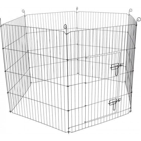 Zippo Outdoor Enclosure for Small Animals Black 120 x 60 x 80 cm Zippo Outdoor Enclosure for Small Animals Black 120 x 60 x 80 cm