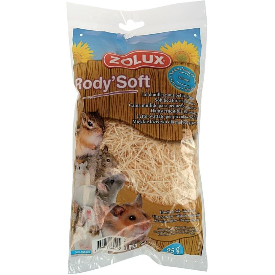Zolux Rody Soft Cosy Bed Wooden Rodent Natural 25 g