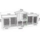 dibea RH10011 Wooden Hutch for Rabbits, Hares, Hamsters, Guinea Pigs, 98 x 54 x 100 cm. Spacious 2-level Hutch, 3 doors dibea RH10011 Wooden Hutch for Rabbits, Hares, Hamsters, Guinea Pigs, 98 x 54 x 100 cm. Spacious 2-level Hutch, 3 doors