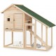 dibea RH10011 Wooden Hutch for Rabbits, Hares, Hamsters, Guinea Pigs, 98 x 54 x 100 cm. Spacious 2-level Hutch, 3 doors dibea RH10011 Wooden Hutch for Rabbits, Hares, Hamsters, Guinea Pigs, 98 x 54 x 100 cm. Spacious 2-level Hutch, 3 doors