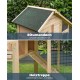 dibea RH10011 Wooden Hutch for Rabbits, Hares, Hamsters, Guinea Pigs, 98 x 54 x 100 cm. Spacious 2-level Hutch, 3 doors dibea RH10011 Wooden Hutch for Rabbits, Hares, Hamsters, Guinea Pigs, 98 x 54 x 100 cm. Spacious 2-level Hutch, 3 doors