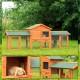 dibea RH10011 Wooden Hutch for Rabbits, Hares, Hamsters, Guinea Pigs, 98 x 54 x 100 cm. Spacious 2-level Hutch, 3 doors dibea RH10011 Wooden Hutch for Rabbits, Hares, Hamsters, Guinea Pigs, 98 x 54 x 100 cm. Spacious 2-level Hutch, 3 doors