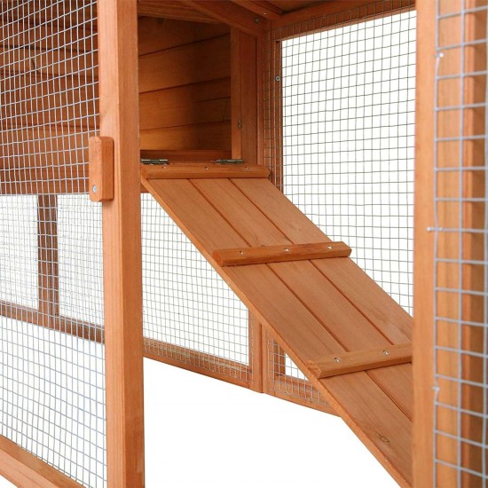 dibea RH10011 Wooden Hutch for Rabbits, Hares, Hamsters, Guinea Pigs, 98 x 54 x 100 cm. Spacious 2-level Hutch, 3 doors dibea RH10011 Wooden Hutch for Rabbits, Hares, Hamsters, Guinea Pigs, 98 x 54 x 100 cm. Spacious 2-level Hutch, 3 doors