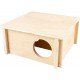 duvoplus Wooden Bungalow for Rodents, 20 x 20 x 10 cm, Colour Wood duvoplus Wooden Bungalow for Rodents, 20 x 20 x 10 cm, Colour Wood