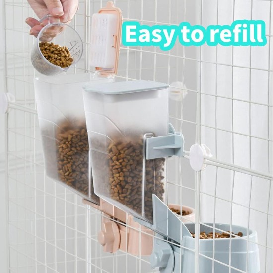 1L Rabbit Cage Automatic Feeder Bowl Small Animal Bucket Feeder with Lid for Rabbits Cat Ferret Chinchilla Guinea Pig 1L Rabbit Cage Automatic Feeder Bowl Small Animal Bucket Feeder with Lid for Rabbits Cat Ferret Chinchilla Guinea Pig