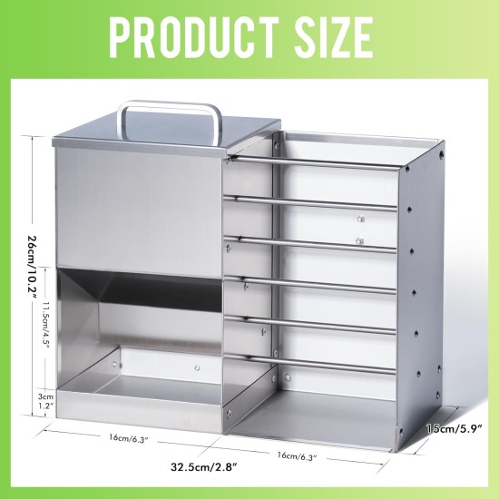 2 in 1 Hay Rack Rabbit Stainless Steel Feeder Hay Rabbit with Cat Litter Tray Water Bottle Feeding Bowls for Hamsters Stainless Steel Rabbit Feeder Hay Holder Rack for Small Pets 2 in 1 Hay Rack Rabbit Stainless Steel Feeder Hay Rabbit with Cat Litter Tray Water Bottle Feeding Bowls for Hamsters Stainless Steel Rabbit Feeder Hay Holder Rack for Small Pets