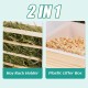 2 in 1 Hay Rack Rabbit Wooden Feeder Hay Rabbit with Cat Litter Tray Water Bottle Feeding Bowls for Hamsters Wooden Rabbit Feeder Hay Holder Rack for Small Pets 2 in 1 Hay Rack Rabbit Wooden Feeder Hay Rabbit with Cat Litter Tray Water Bottle Feeding Bowls for Hamsters Wooden Rabbit Feeder Hay Holder Rack for Small Pets