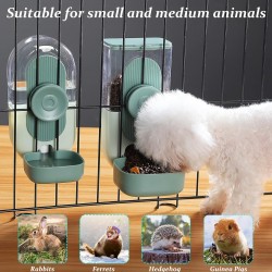 2 x 800 ml Automatic Pet Feeder Water Feeder for Small Animal Cages Rabbit Hutch Cat Puppy Guinea Pig Chinchilla Bird 1 Molar Stone + 1 Sisal Ball Green 2 x 800 ml Automatic Pet Feeder Water Feeder for Small Animal Cages Rabbit Hutch Cat Puppy Guinea Pig Chinchilla Bird 1 Molar Stone + 1 Sisal Ball Green