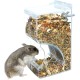 Andiker Automatic Hamster Feeder, 300ml Transparent Acrylic Automatic Feeder for Hamsters, Hedgehogs, Squirrels, Guinea Pigs and Birds (300ml)