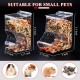 Andiker Automatic Hamster Feeder, 300ml Transparent Acrylic Automatic Feeder for Hamsters, Hedgehogs, Squirrels, Guinea Pigs and Birds (300ml)